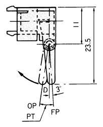 光電開關(guān)致動(dòng)器形式H