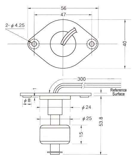 液位傳感器（水位傳感器）FS-0159尺寸