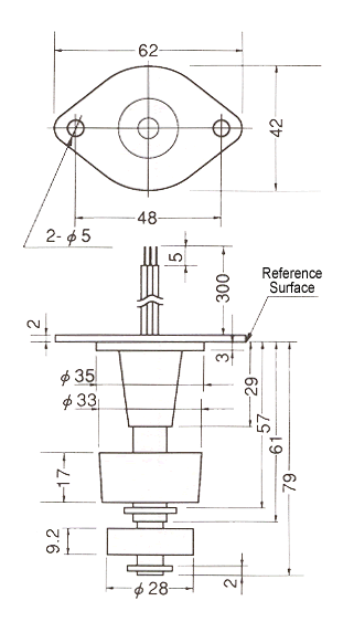 液位傳感器（水位傳感器）TW-1205尺寸規(guī)格