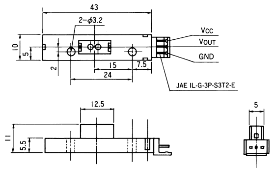光電傳感器（光學傳感器）OM-3114尺寸規(guī)格
